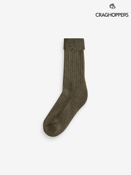 Craghoppers Green Wool Hiker Socks (B73261) | 134 LEI
