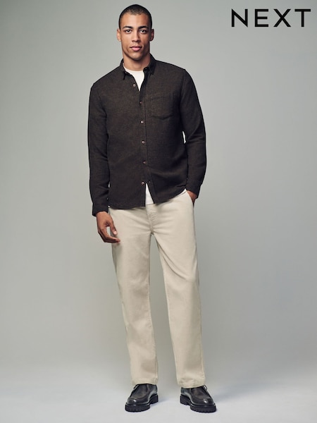 Бежевый/белый - Corduroy Chino Trousers (B73317) | €17