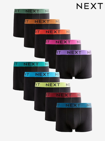 Черный Металлик Цветные пояса - Cotton Rich Blend Hipster Boxers (B73422) | €36