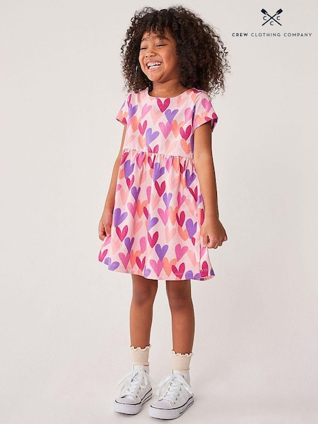 Crew Clothing 100% Cotton Short Sleeve Jersey Dress (B73509) | €28 - €37