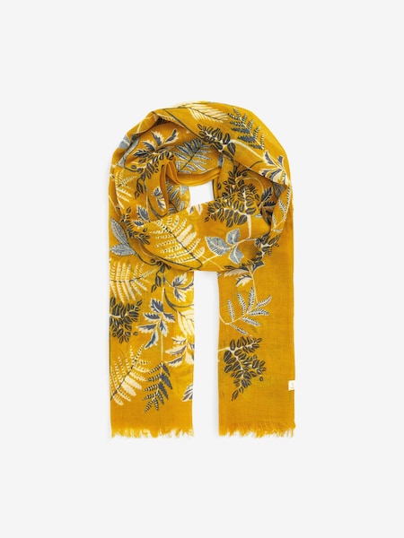 Seasalt Cornwall Yellow Pretty Printed Scarf (B73645) | €18.50