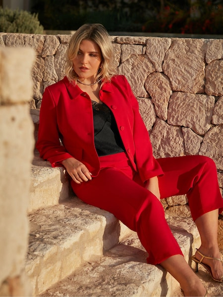 Live Unlimited Red Curve Tailored Side Split Trousers (B73734) | €49