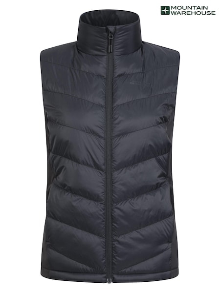 Черный - Mountain Warehouse Womens Turbine Hybrid Padded Gilet (B73771) | €53