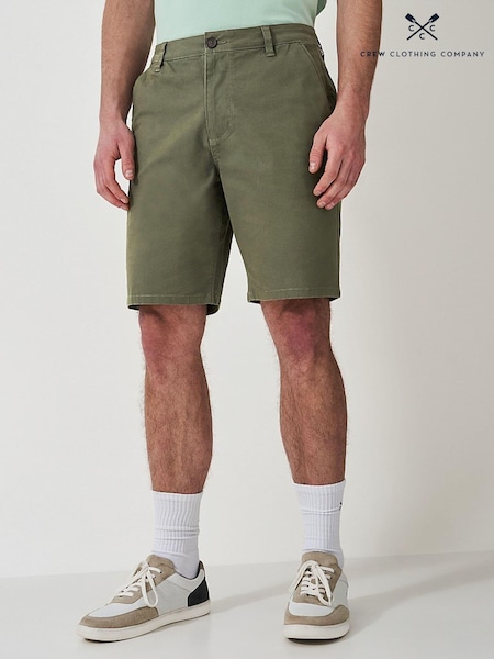 Crew Clothing Light Green Classic Bermuda Cotton Stretch Chinos Shorts (B73797) | €34