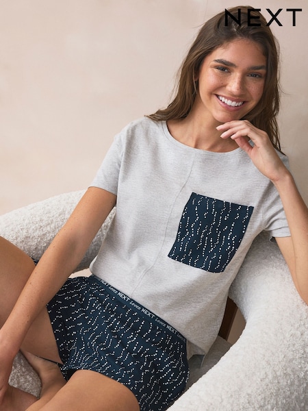 Navy Spot Short Set Pyjamas (B73867) | €16