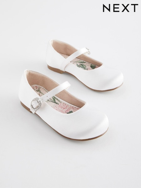Alb - Flower Girl Occasion Mary Jane Shoes (B74003) | 149 LEI - 164 LEI
