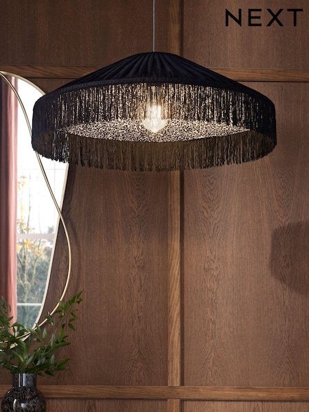 Black Allegra Easy Fit Pendant Lamp Shade (B74108) | 2,347 UAH