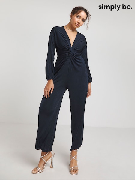 Simply Be Slinky Knot Front Jumpsuit (B74280) | €14