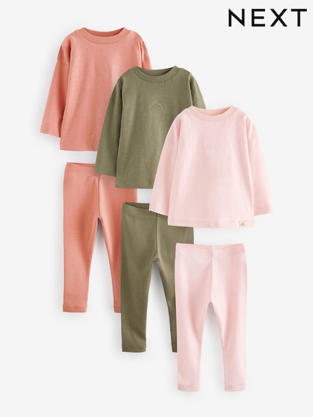 Verde/rosa - 3 Pack Pyjamas (9mths-10yrs) (B74382) | 33 € - 41 €