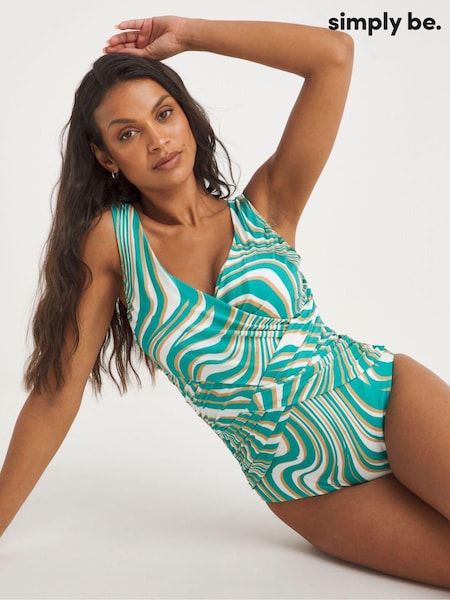 Simply Be Magisculpt Illusion Longer Length Swimsuit (B74570) | 249 LEI