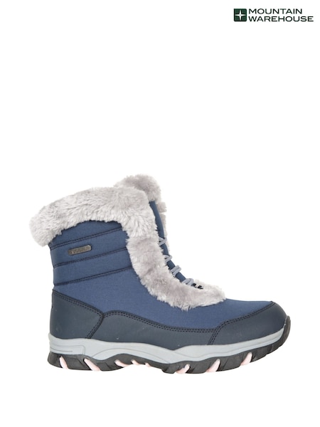 Blau - Mountain Warehouse Damen Ohio kurze Thermo-Schneestiefel (B74605) | 83 €