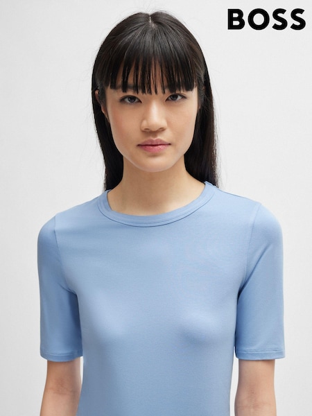 BOSS Blue Slim Fit Stretch Modal Blend T-Shirt (B74610) | €49