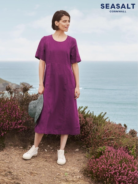 Seasalt Cornwall Purple Grass Wave Dress (B74788) | €46