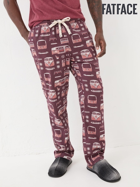 FatFace Dark Red VW Print Pyjama Bottoms (B74794) | €36.50