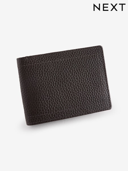 Brown/Burgandy Red Contrast Leather Wallet (B74835) | €29
