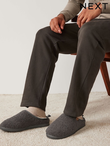 Grey Borg Mule Slippers (B75087) | €12