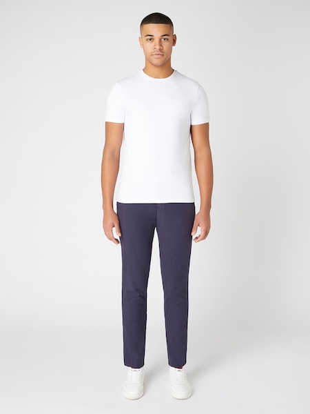 Remus Uomo Blue Slim Leg Tencel Stretch Chinos (B75143) | €54