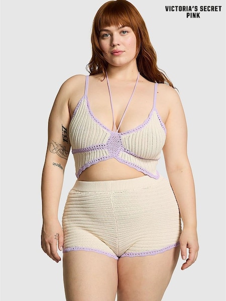 Victoria's Secret PINK White Shell Crochet Butterfly Two Piece Set (B75215) | €29.50