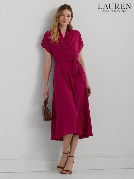 Lauren Ralph Lauren Fratillo Belted Crepe Dress (B75228) | €133