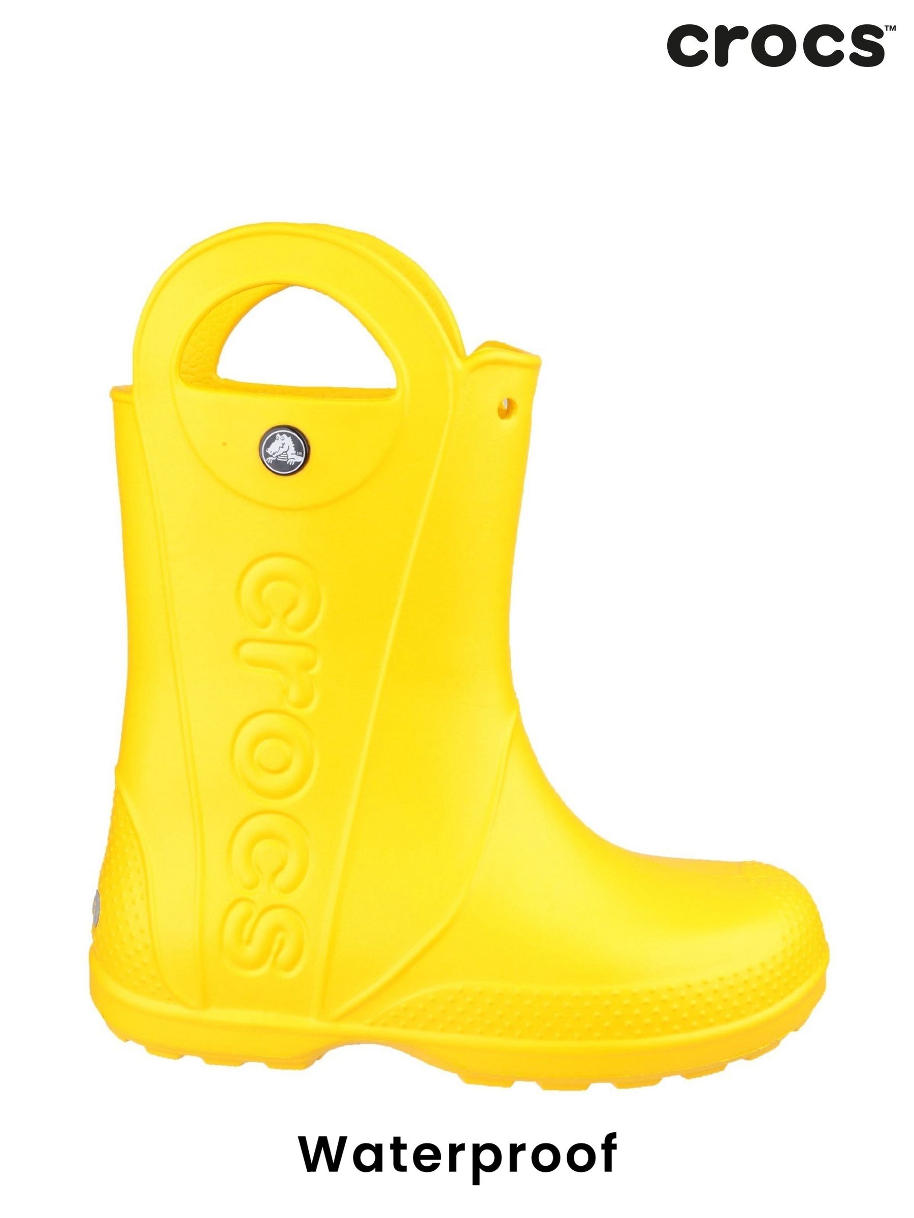 Yellow crocs size 4 new arrivals
