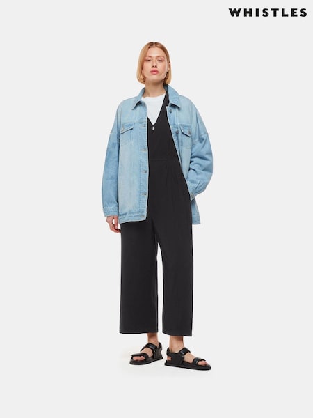 Черный - Whistles Remmie Jumpsuit (B75683) | €166