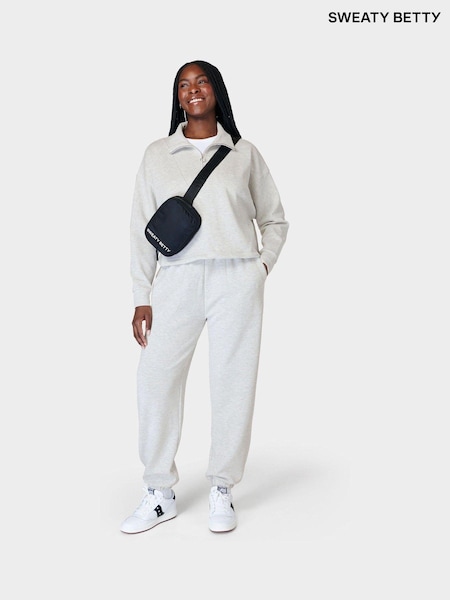 Sweaty Betty Ice Grey Marl Sand Wash Cuffed Joggers (B75781) | €60