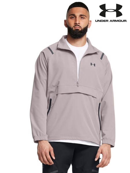 Under Armour Grey Unstoppable Anorak Jacket (B75805) | LEI 417