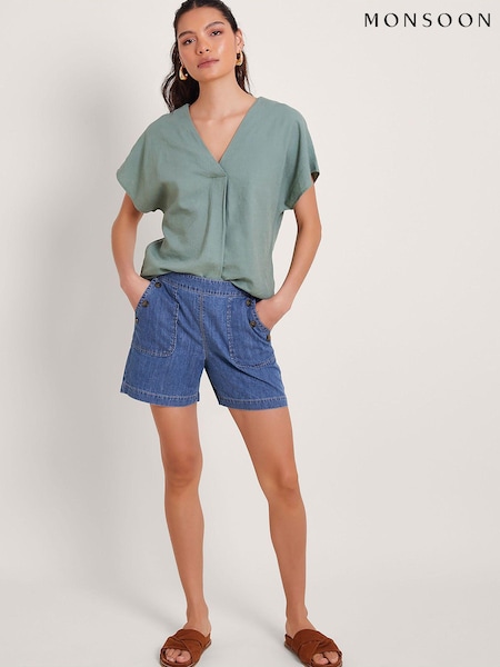 Monsoon Blue 100% Cotton Harper Denim Shorts (B75902) | €25