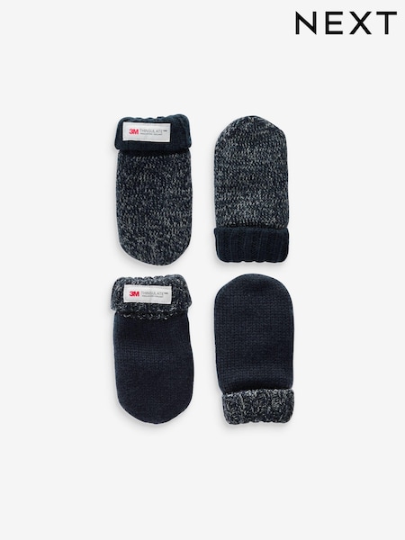 Marineblau/blau - Thinsulate™ Mittens 2 Pack (3mths-6yrs) (B76088) | 7 € - 8 €
