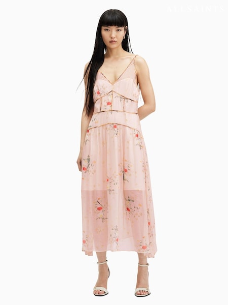 AllSaints Pink Saffron Kora Dress (B76143) | €121