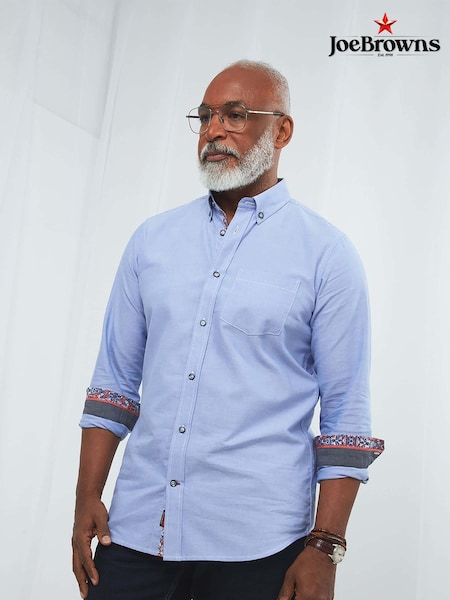 Joe Browns Blue No Ordinary Oxford Shirt (B76378) | €57