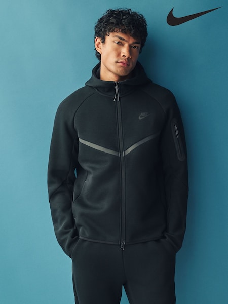 Svart - Nike Tech Fleece Zip Up Hoodie (B76414) | kr2 320