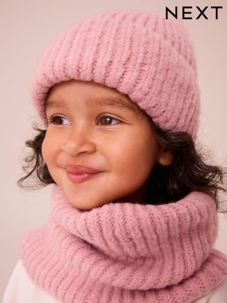Pink Chunky Rib Snood (1-16yrs) (B76493) | kr100 - kr167