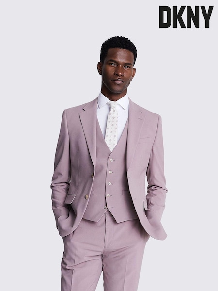DKNY Dusty Pink Slim Fit Suit - Jacket (B76585) | €167