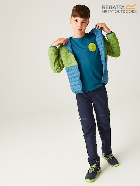 Regatta Light Blue Kids Hooded Hillpack III Padded Jacket (B76618) | € 41