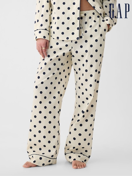 Gap Cream Polka Dot Poplin Pyjama Bottoms (B77138) | €20.50
