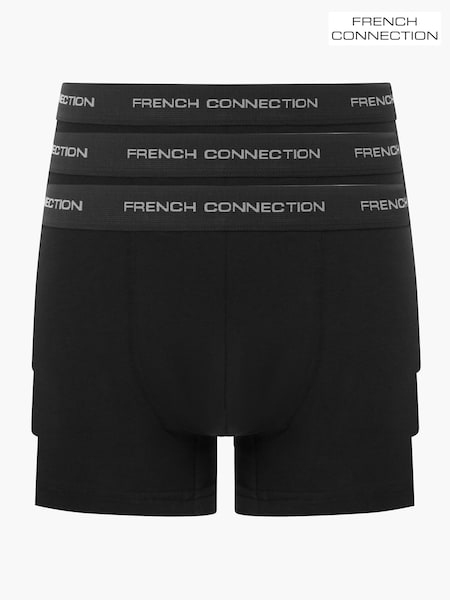 French Connection Black Boxers 3 Pack (B77307) | €45