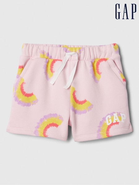 Gap Pink Rainbow Logo Graphic Pull On Baby Shorts (Newborn-5yrs) (B77517) | €7