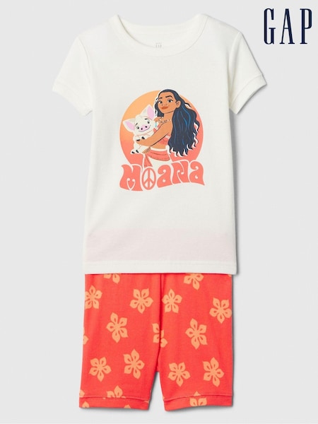 Gap Red Disney Moana Short Sleeve Pyjama Set (6mths-5yrs) (B77623) | €15.50