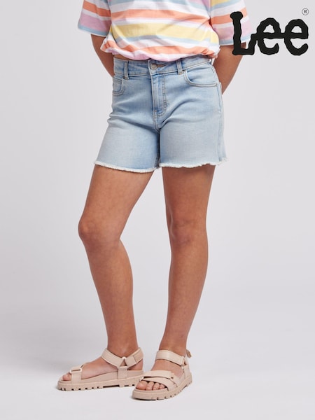 Lee Blue Girls Stella Denim Shorts (B77771) | R$ 395 - R$ 475