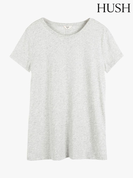 Hush Grey Slim Fit Crew T-Shirt (B77801) | 134 QAR