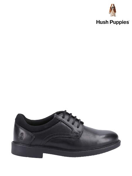 Negro - Zapatos escolares juveniles Tommy de Hush Puppies
