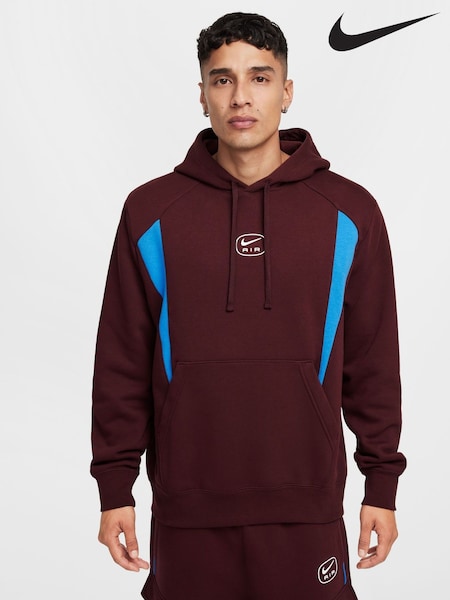 Nike Burgundy Crush Air Fleece Pullover Hoodie (B77904) | R$ 640
