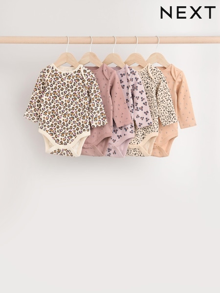 Neutrale Farbe - Baby 100% Cotton Bodysuits 5 Pack (B77958) | 18 € - 19 €