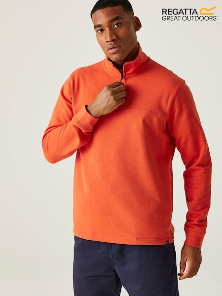 Regatta Orange Agilno Quarter Zip Fleece (B78117) | SGD 68