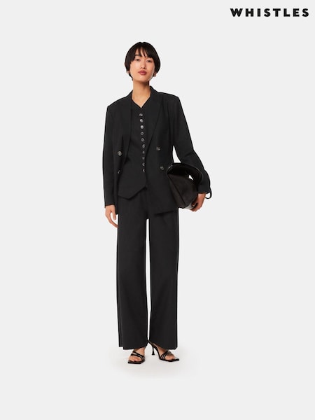 Whistles Linen Blend Lindsey Trousers (B78282) | 390 LEI
