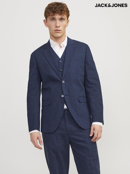JACK & JONES Blue Linen Blend Blazer (B78312) | €53