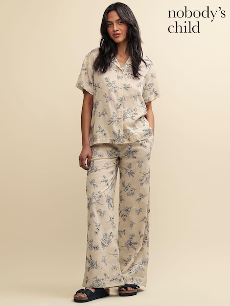 Nobody's Child Brown Embroidered Melody Trousers (B78401) | €50