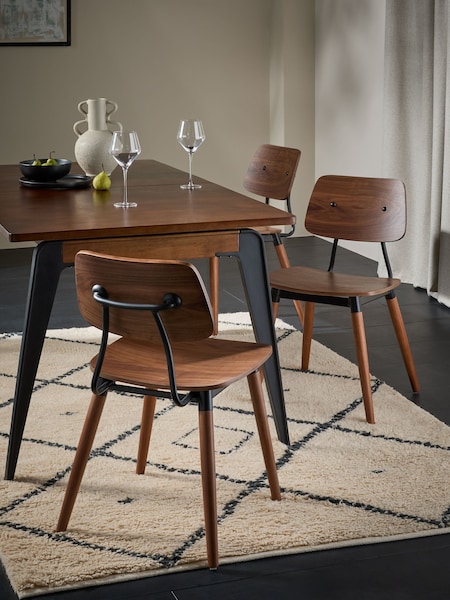MADE.COM Set of 2 Dark Brown Airi Dining Chairs (B78477) | €377