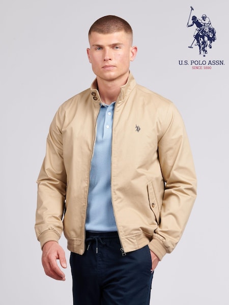 Maro - U.S. Polo Assn. Bărbați 100% bumbac țesut diagonal Harrington Jachetă (B78541) | 745 LEI